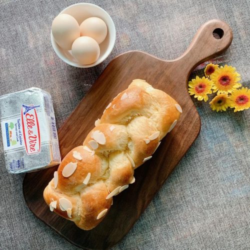 Khay thớt gỗ tay cầm trơn 39x17cm gỗ óc chó nguyên khối